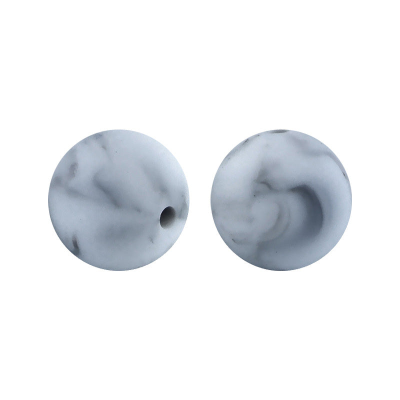 Wholesale 100PCS Candy Color Round Silicone Beads