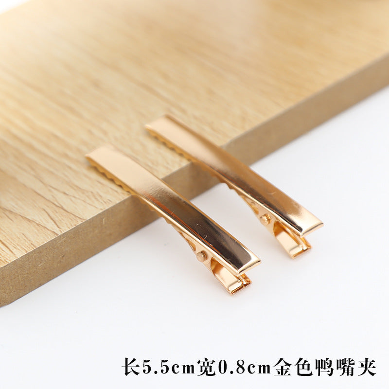 Wholesale 30pcs/pack Handmade Cream Glue DIY Word Clip Hairpin Material Package Accessories