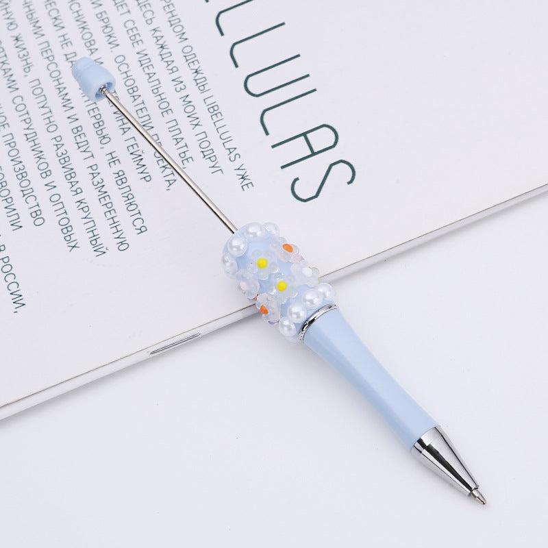 Wholesale Beadable Pens DIY Patch Pearl Flower Beadable Pen