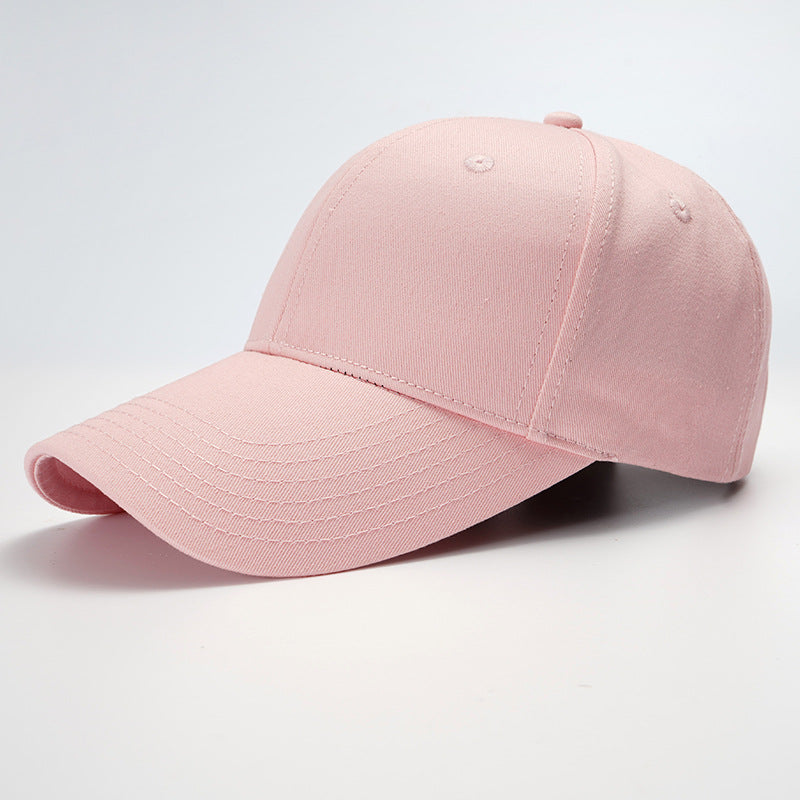 Wholesale Simple Solid Color Hard-top Cotton Large-toe Bib Cap