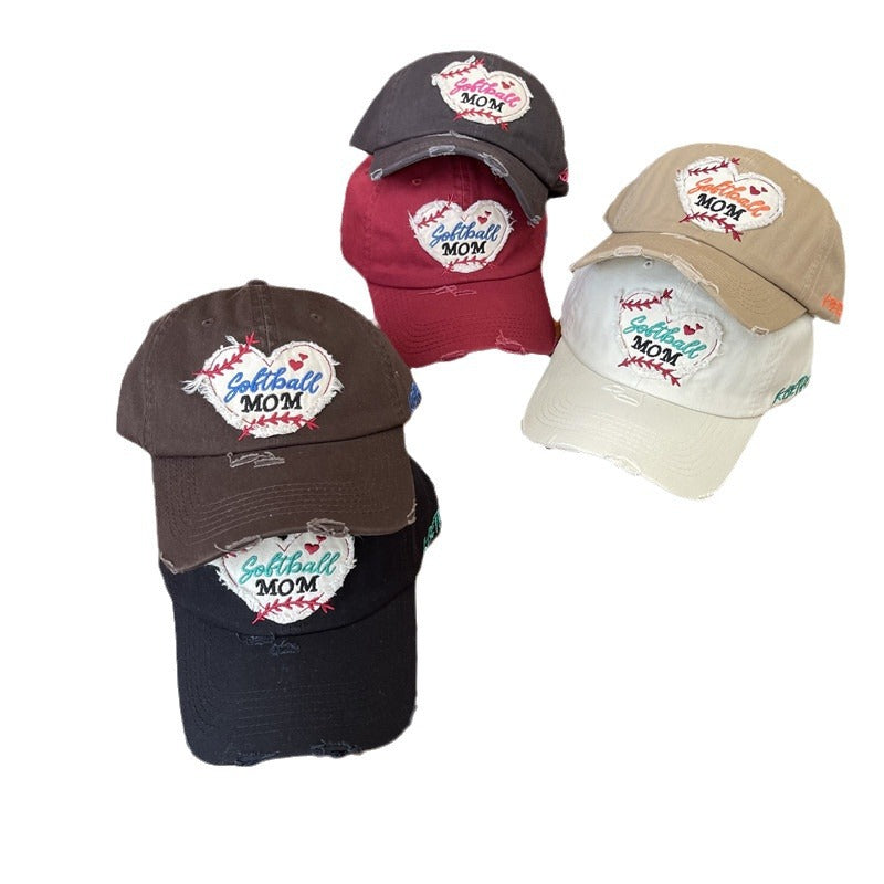 Wholesale Love Fleece Perforated Cotton Baseball Hat