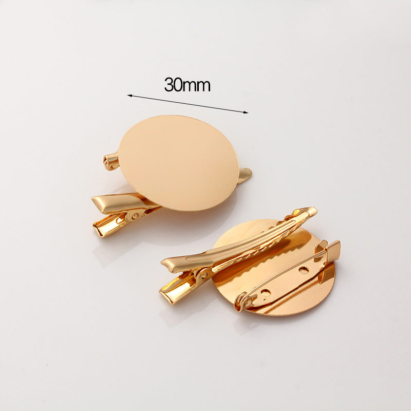 Wholesale Full Flat Multifunctional Disc Brooch Holder Homemade Corsage Badge Accessories Clip Buckle Handmade DIY Jewelry Accessories