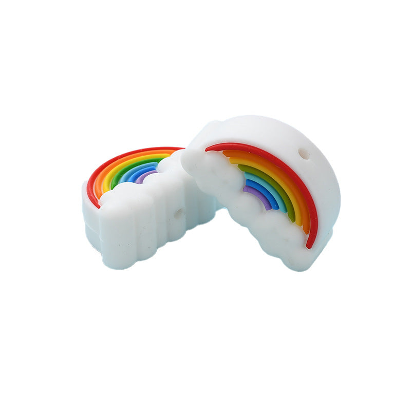 Wholesale Creative Cartoon Rainbow Diy Silicone Beads