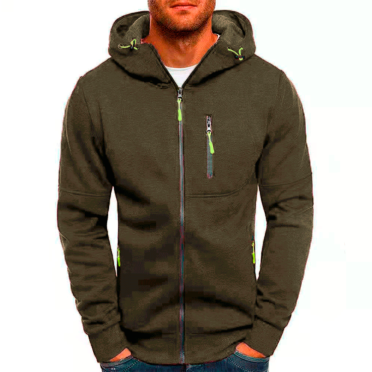 Wholesale Outdoor Casual Hoodie Plus Velvet Autumn Men's Jacket Sweatshirt