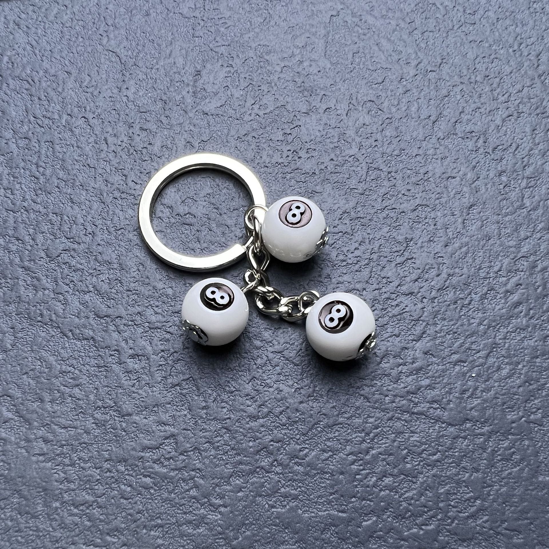 Wholesale Smiley Face Dice Number Personalized Keychain