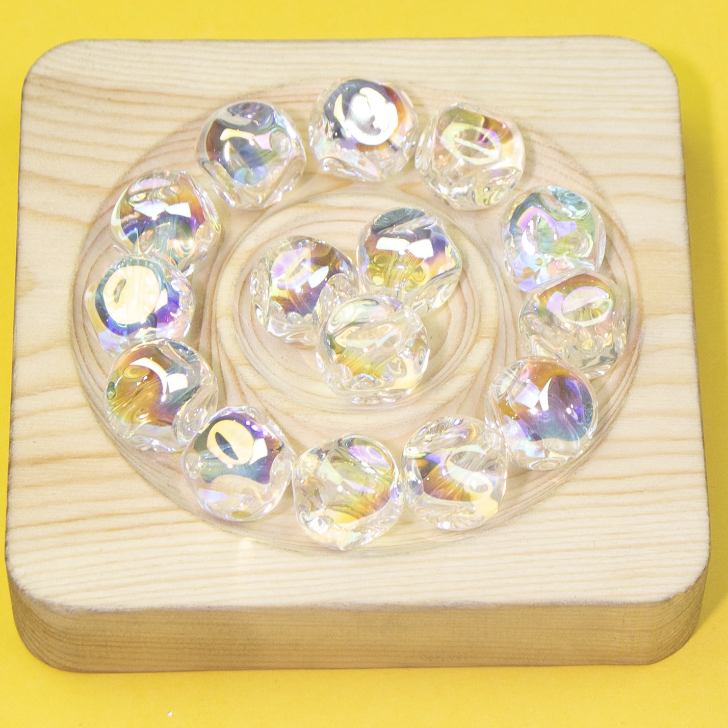 Wholesale 10pcs Fig Transparent Colorful Electroplated Beads