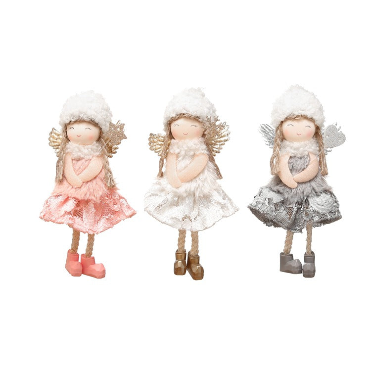 Wholesale Lace Angel Doll Christmas Tree Small Pendants