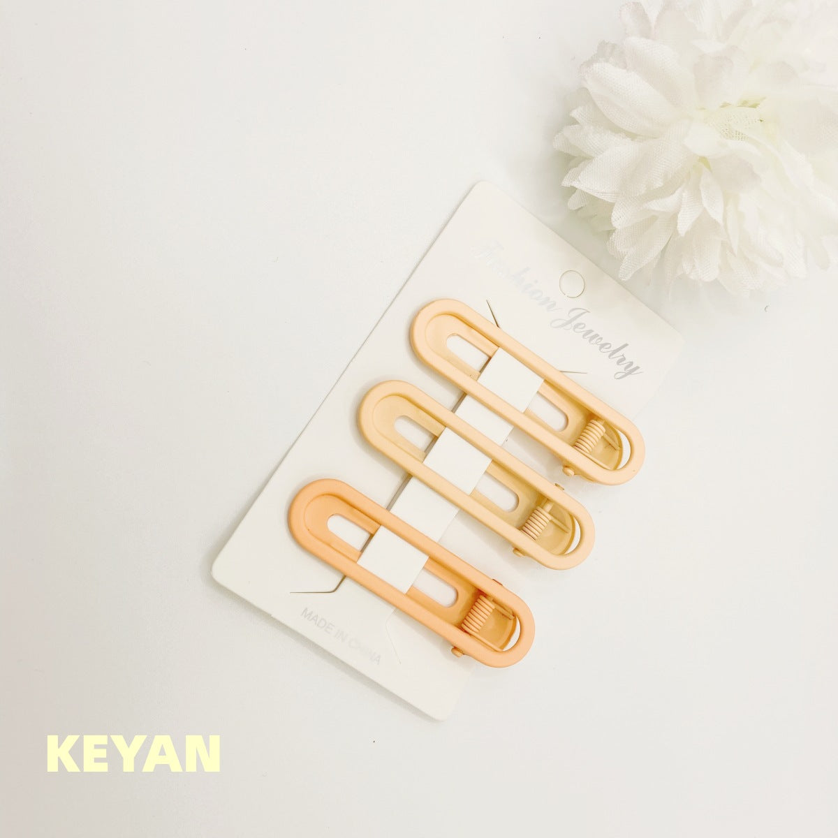 Wholesale Hollow Cute Frosted Candy Color Duckbill Clip