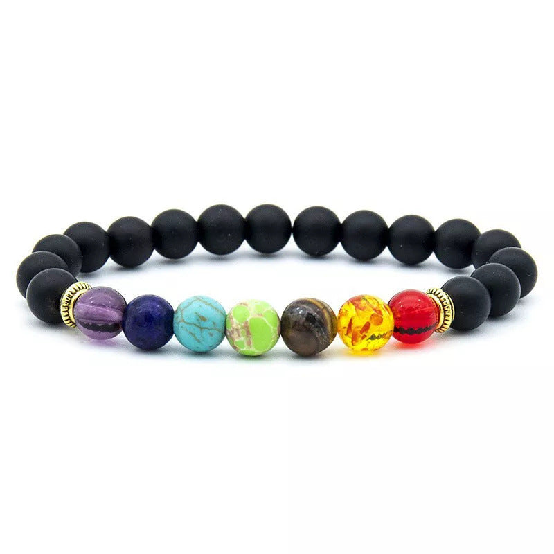 Wholesale Colorful Volcanic Stone Aromatherapy Beaded Bracelet
