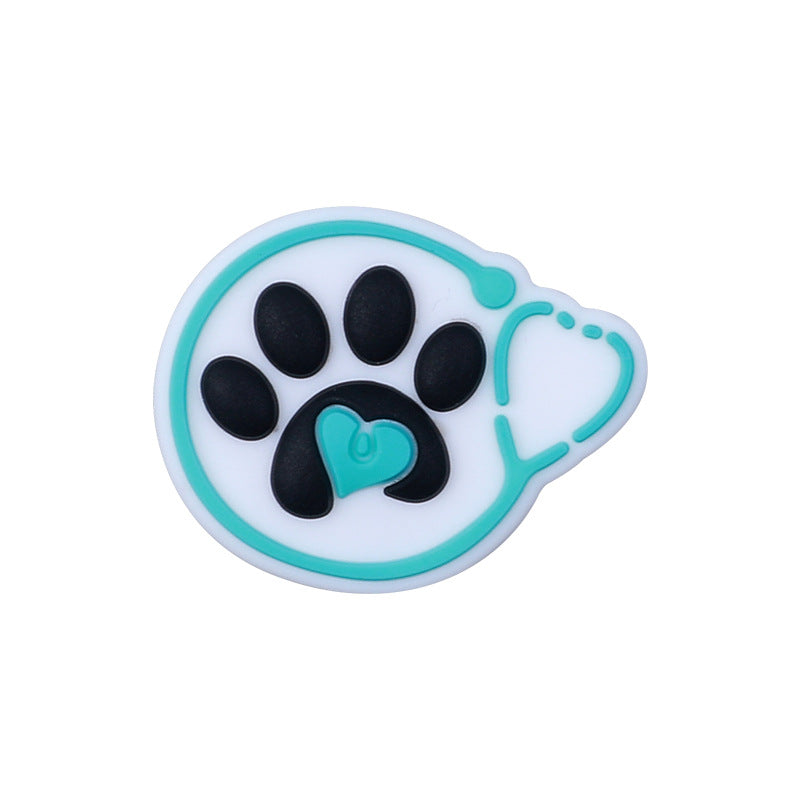 Wholesale 20pcs DIY Pet Grooming Silicone Beads