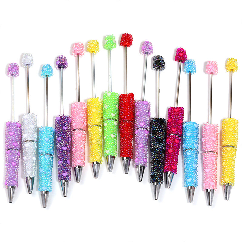 Wholesale 5pcs High-Looking Dream Bubble Bead Bead Pen DIY Heart Sticker