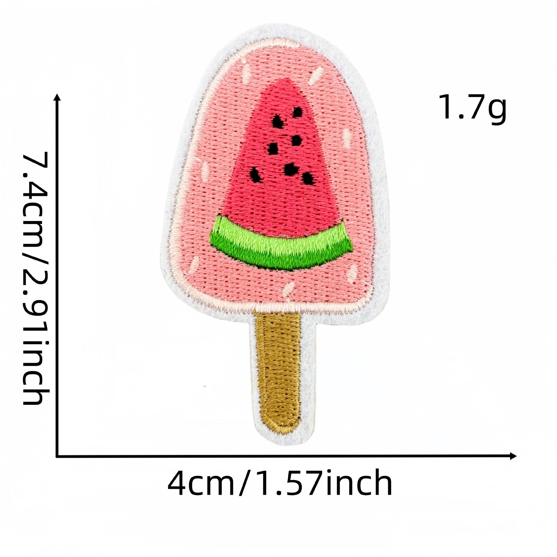 Wholesale Cartoon Watermelon Embroidered Patch Iron On DIY Fabric Sticker For Clothing And Bag Repair