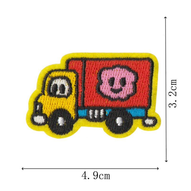 Wholesale 9 Piece Embroidered Car Traffic Light Patch Set Iron On Sew On Applique For Clothing Towels Bags DIY Craft Supply