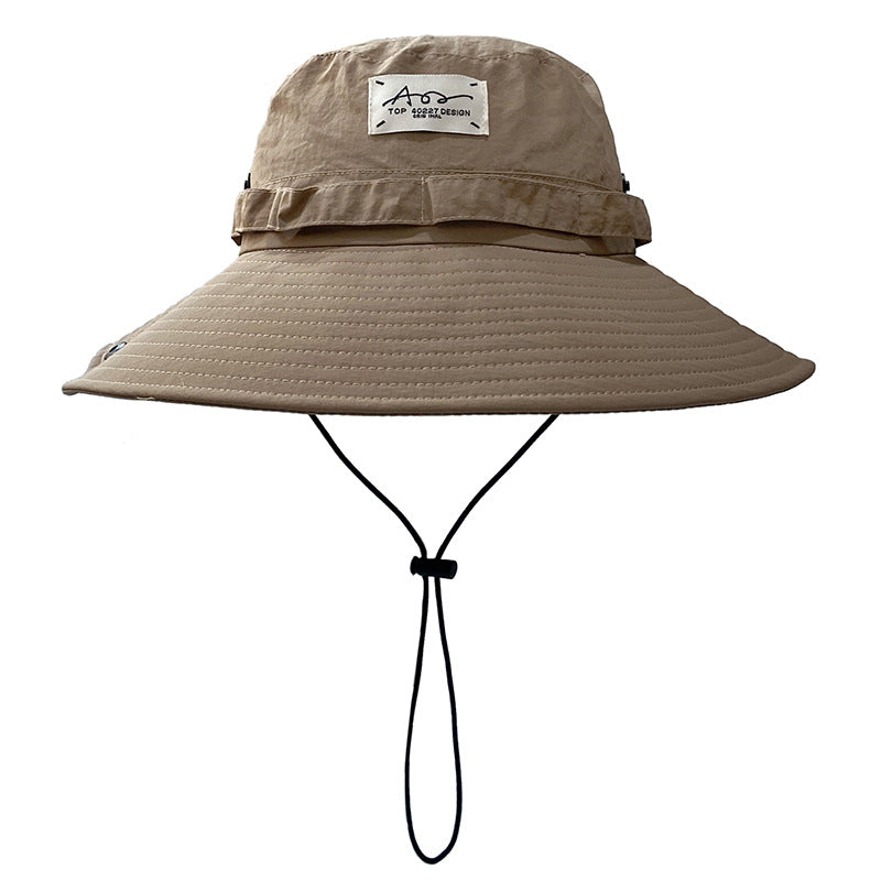 Wholesale Cotton Big Brim Sunscreen Bucket Hat