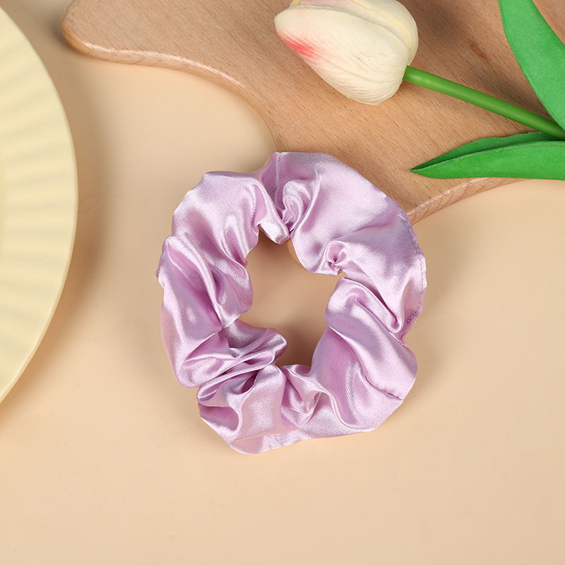 Wholesale 10pcs Solid Color All-match Imitation Silk Ponytail Hair Tie