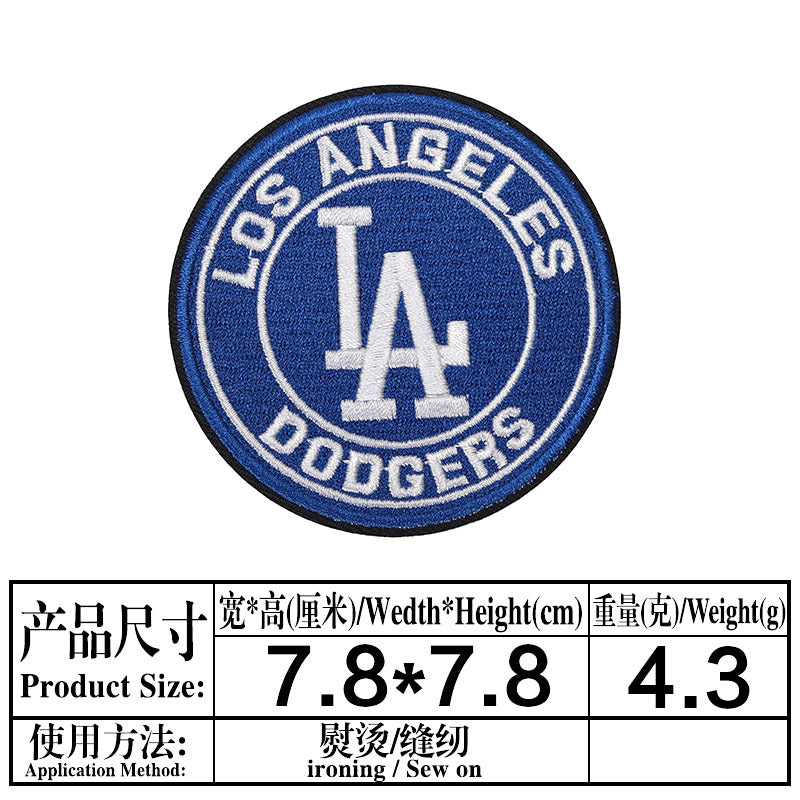 Wholesale Twill Fabric Embroidered Baseball Team Patches Set Of 16 Trendy et And Bag Accent OLY Exclusive