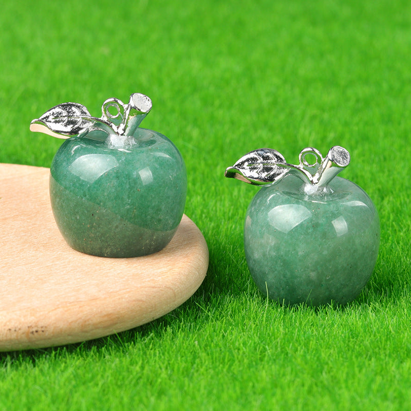 Wholesale Natural Crystal Small Apple Decorative Pendant