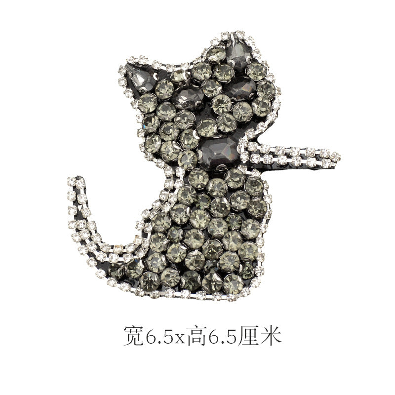 Wholesale DIY Handmade Beaded Cloth Stickers Cat Fox Owl Hat Clothes Decoration