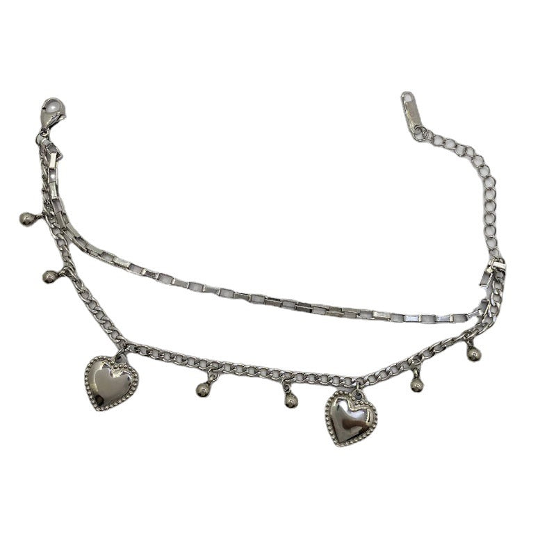 Wholesale Double Layer Heart Vintage Bracelet