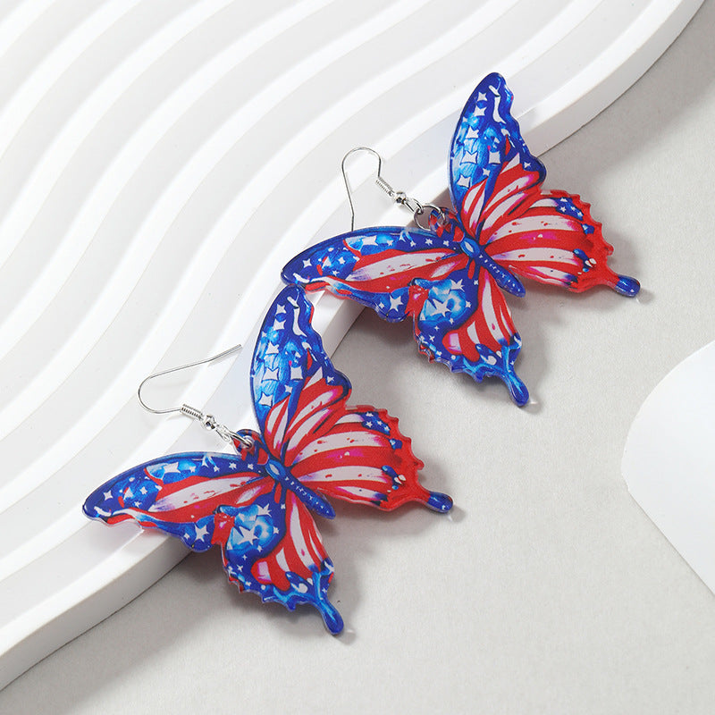 Wholesale New Butterfly Acrylic Earrings