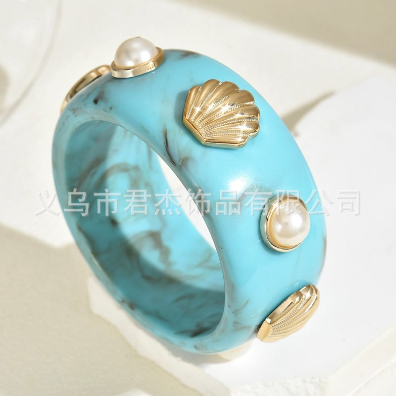 Wholesale Resin Pearl Shell Bracelet