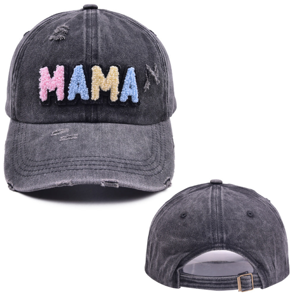 Wholesale Cotton Embroidered Letters MAMA Baseball Cap