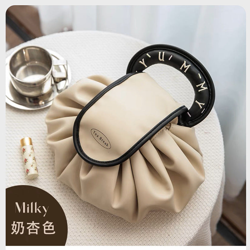 Wholesale Portable Large Capacity Travel Storage Bag Drawstring PU Storage Bag