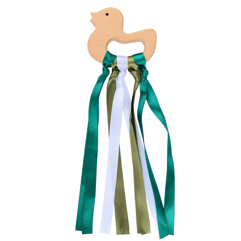 Wholesale Baby Colorful Beech Wood Baby Teether Toys