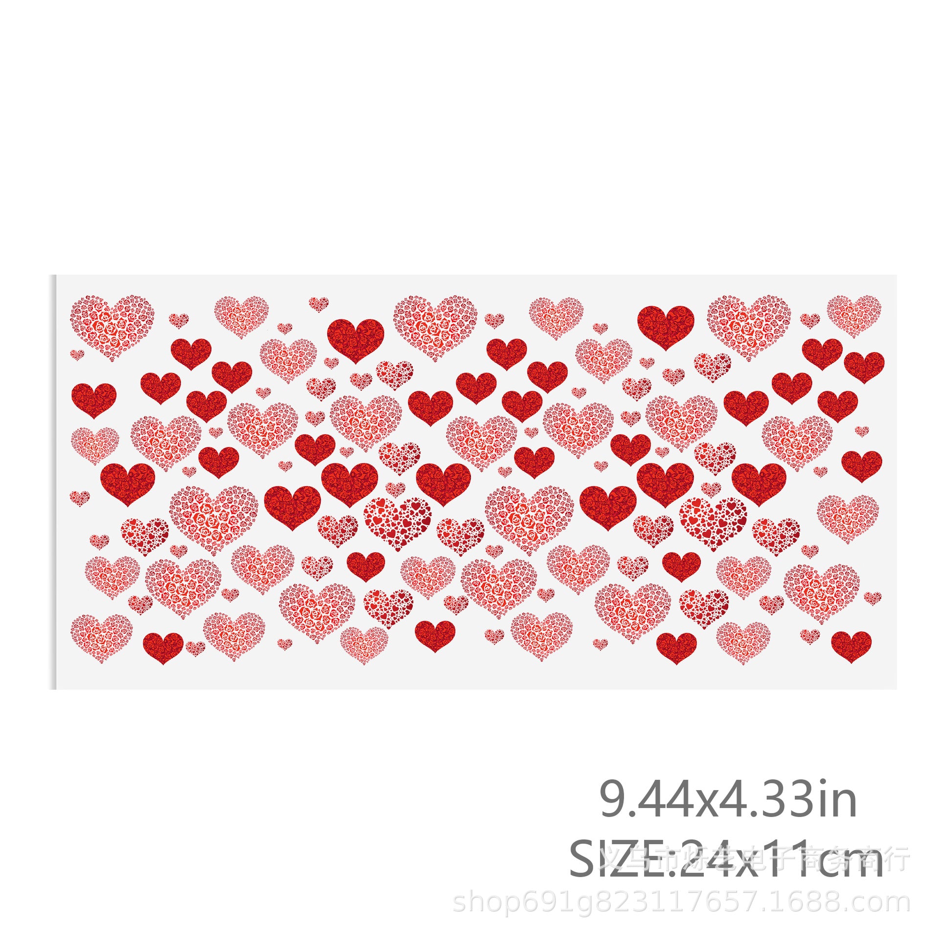 Wholesale Dog Love Valentine' s Day 16oz Cup UV DTF Wraps