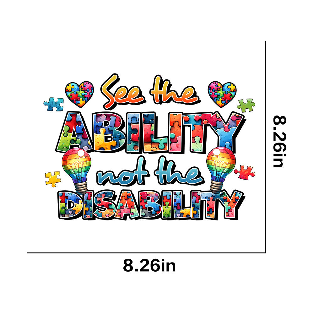 Wholesale Autism Pattern Series UV DTF Ready to Press Transfers Wrap