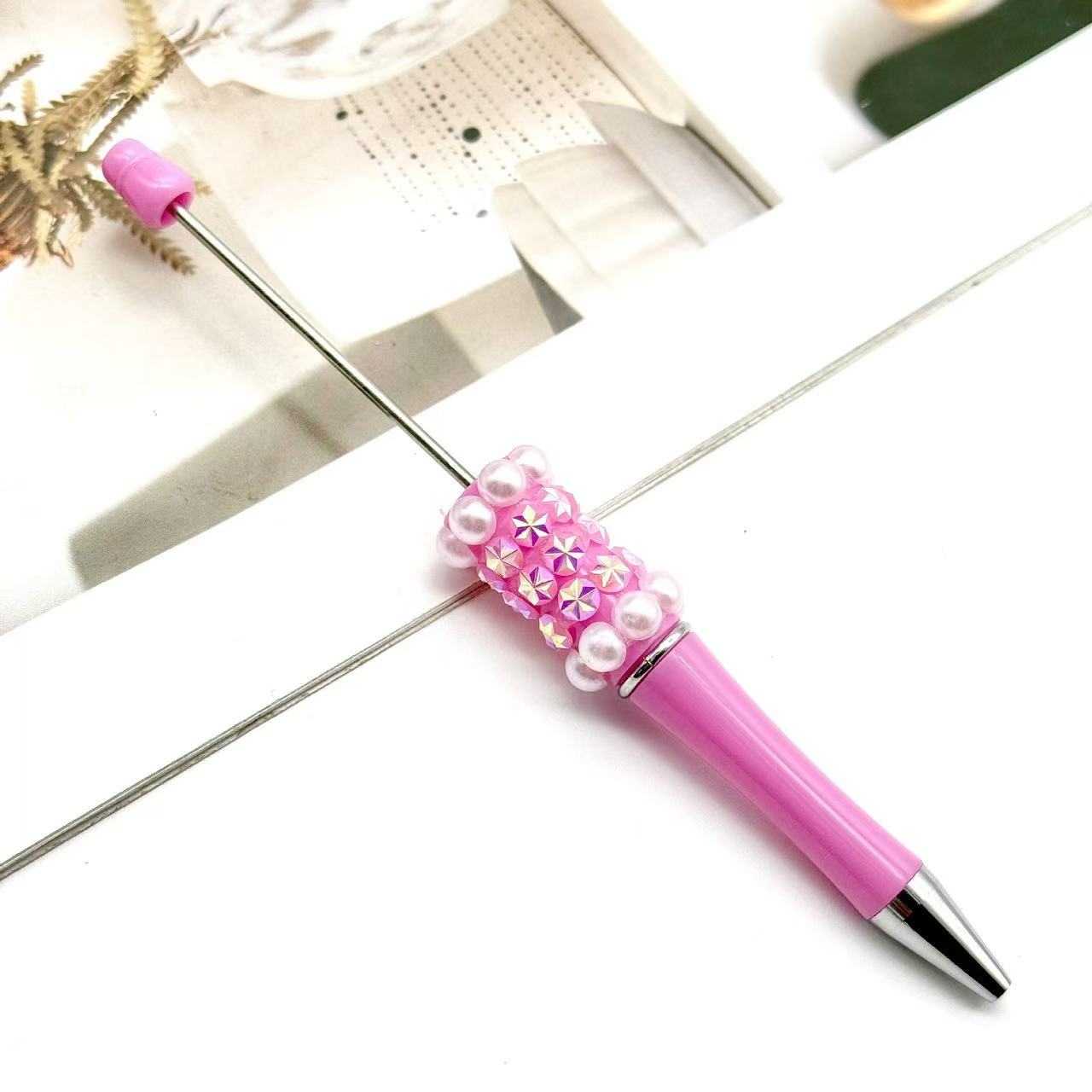 Wholesale Colorful fireworks bead pen ballpoint pen