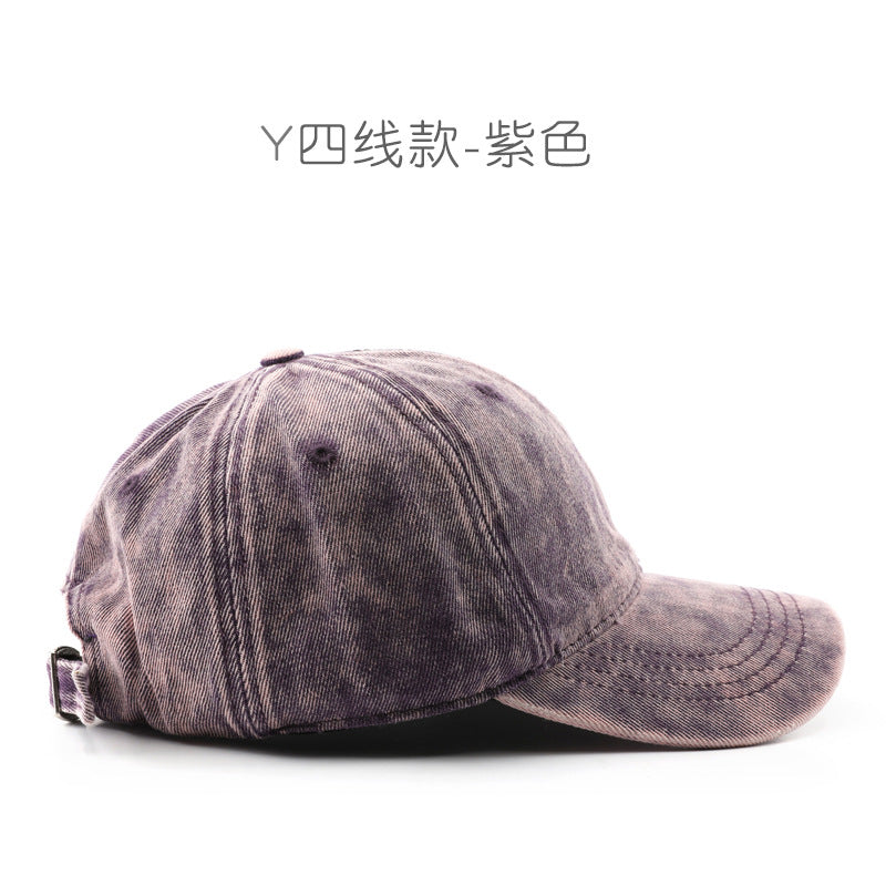 Wholesale Autumn/Winter Personalized Retro Solid Color Light Plate Denim Outdoor Sunshade Duck Tongue Hat