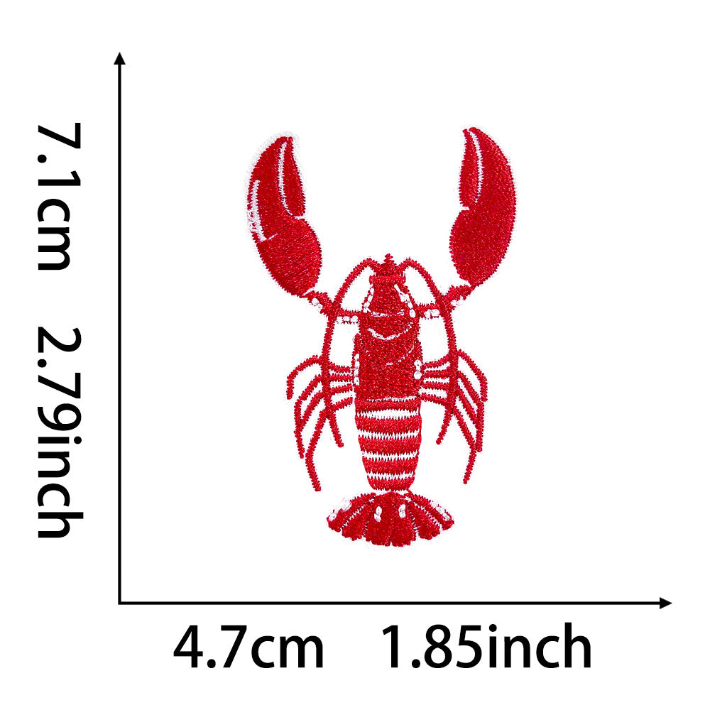 Wholesale Ocean Theme Embroidered Patch Set Fish Sea Creatures Applique Iron On For Coats Fashion Decorative Accessory Gift Resale