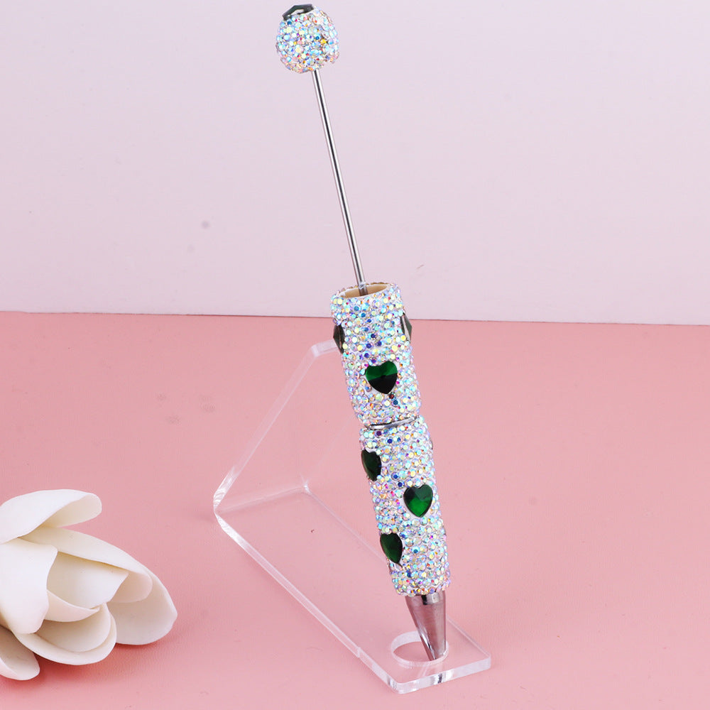 Wholesale 5pcs Valentine's Day Colorful Love Zircon Full Diamond Clay DIY Ballpoint Pen