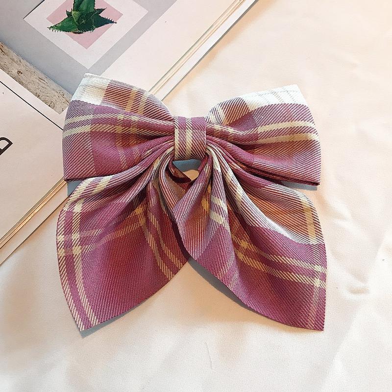 Wholesale Wholesale solid color temperament college style bow hairpin