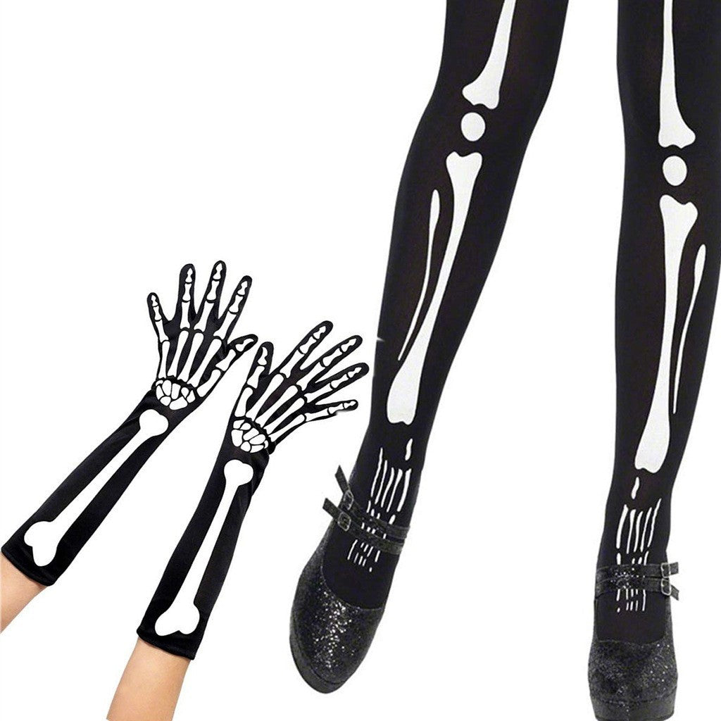 Wholesale Halloween Blood Socks Gloves Bloody Skeleton Socks
