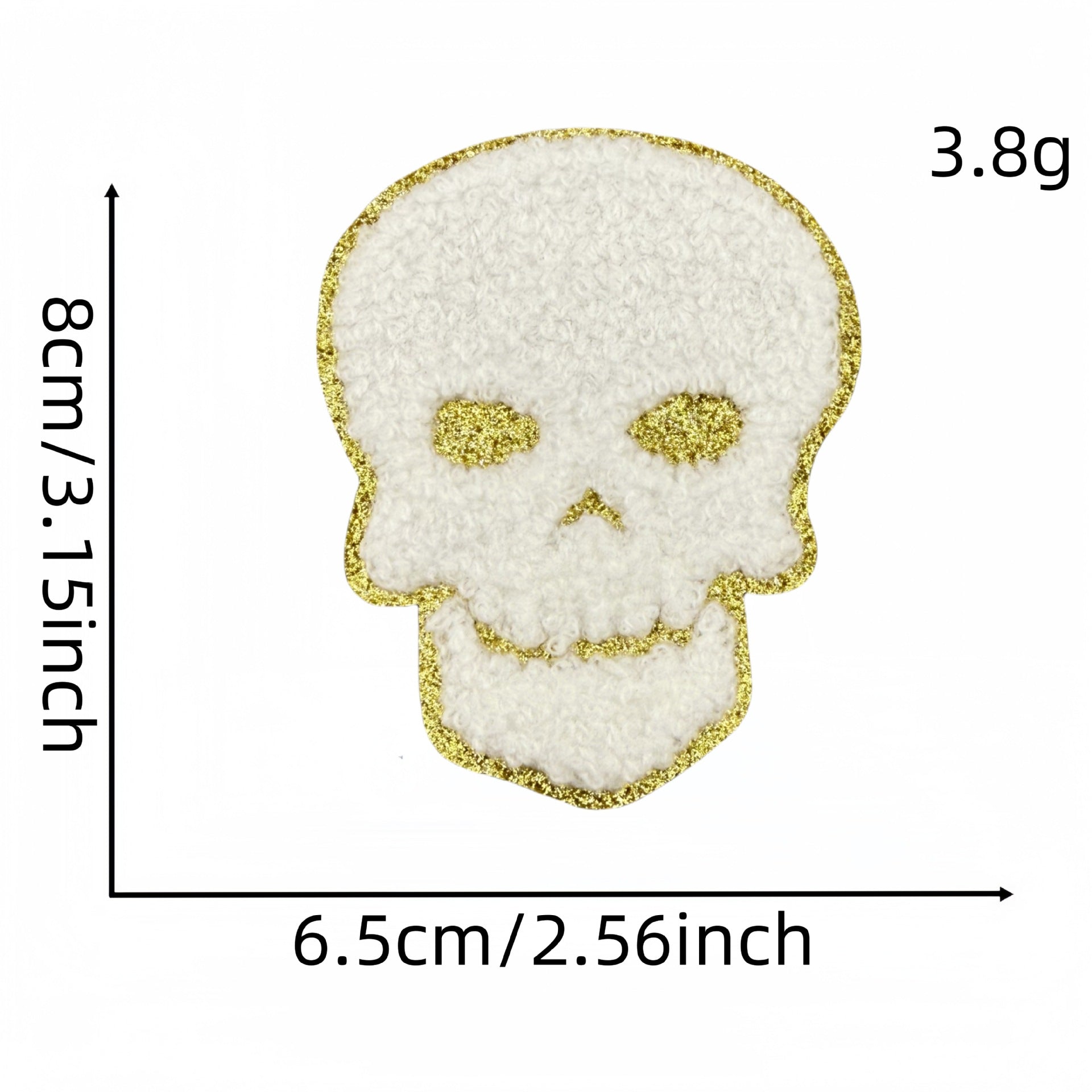 Wholesale  Gold-edged Pumpkin Embroidered Ghost Patch