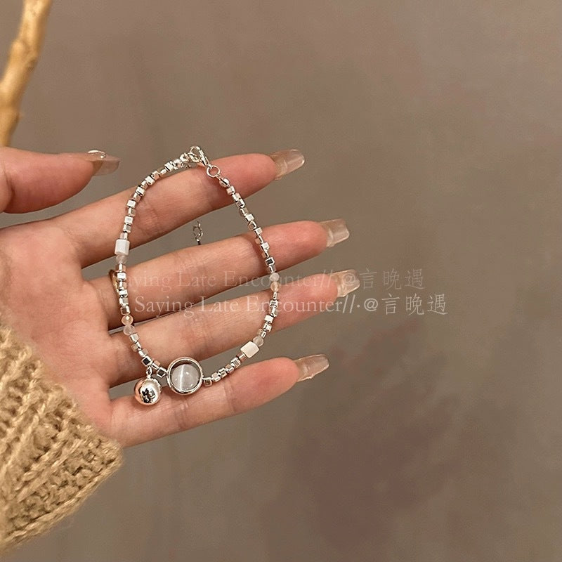 Wholesale Cat's Eye Beaded Simple Bracelet