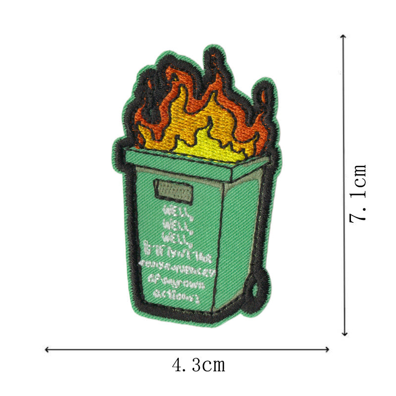 Wholesale Fun Badge Goose Cat Graphic Cloth DIY Patches