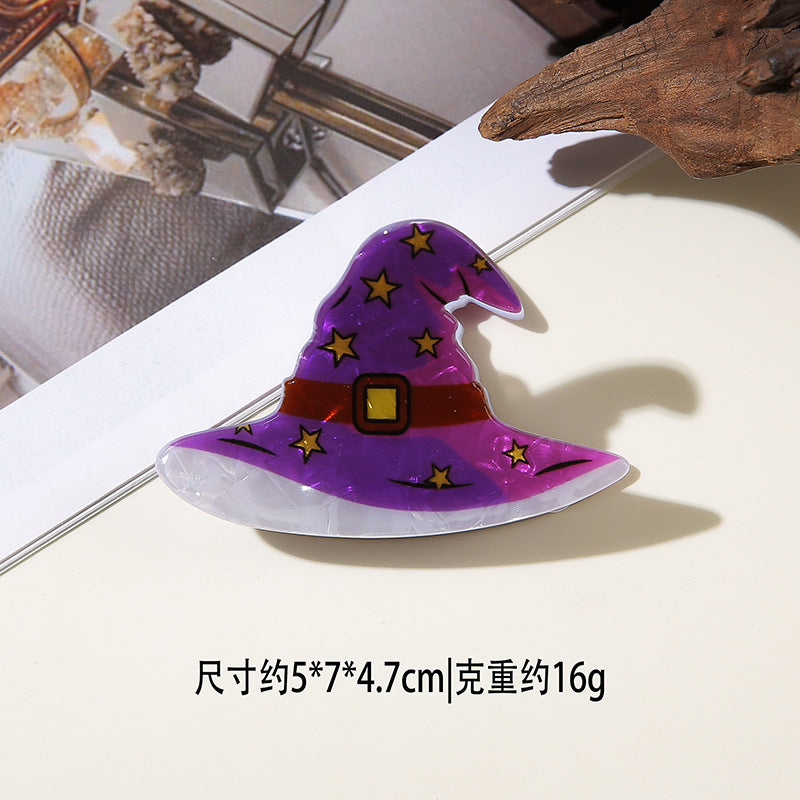Wholesale Dark Style PVC Pumpkin Ghost Shark Claw Hair Clip  Creative Hair Accessory For Resale