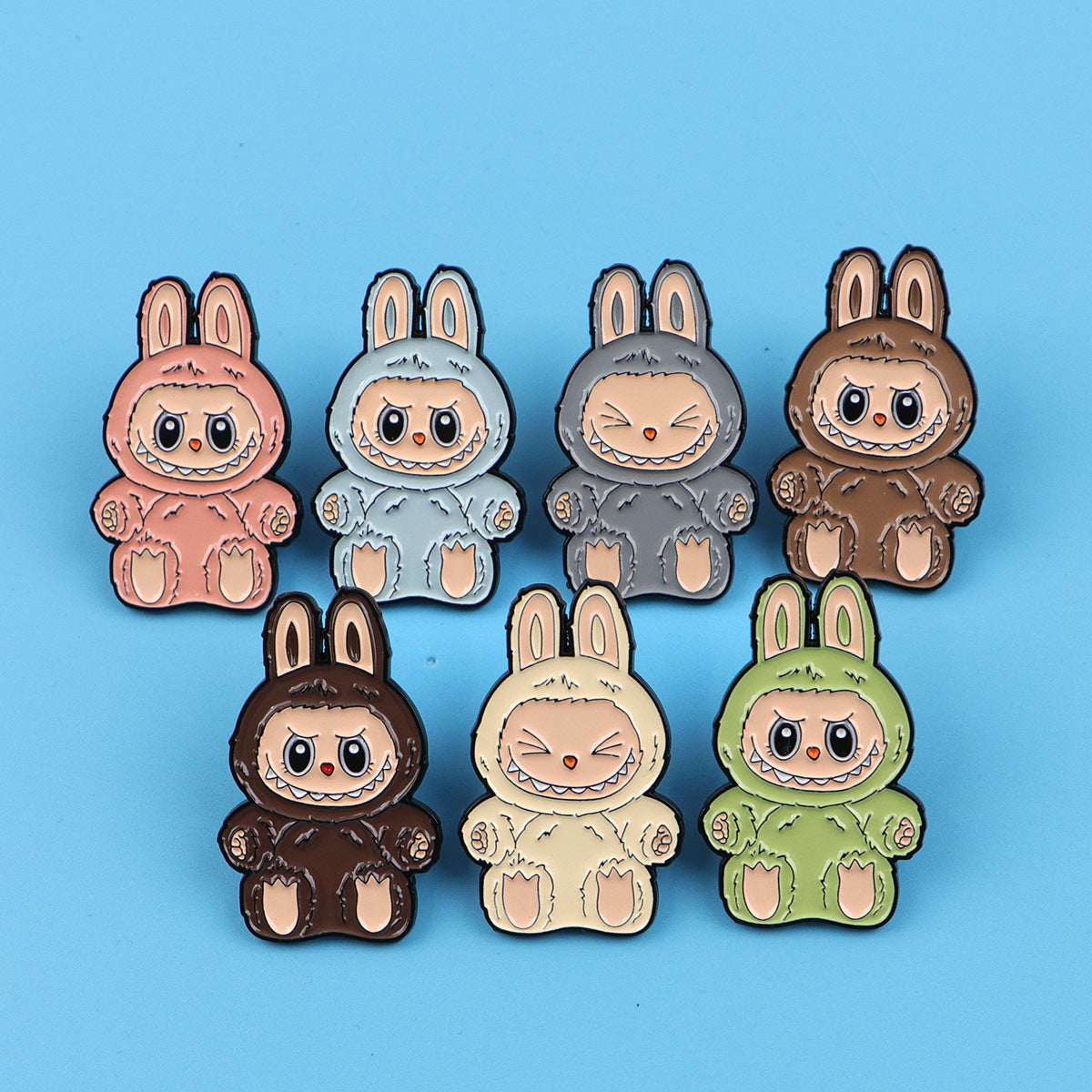 Wholesale 6pcs/pack Cartoon Brooch Cartoon Metal Badge Clothing Brooch Accessories