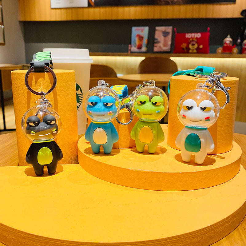 Llavero de muñecas de rana espacial de PVC al por mayor