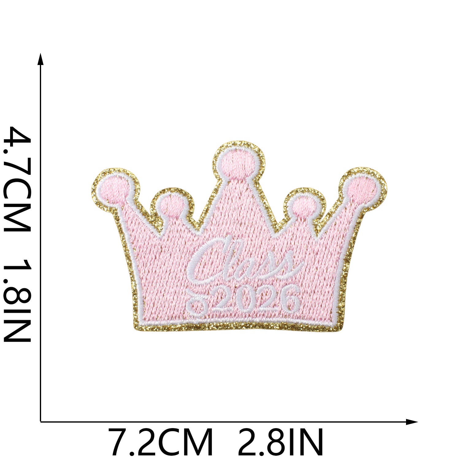 Wholesale Graduation Embroidered Patch Top Honors Future Promise Iron On Applique For Student Clothing DIY Fashion Accessory