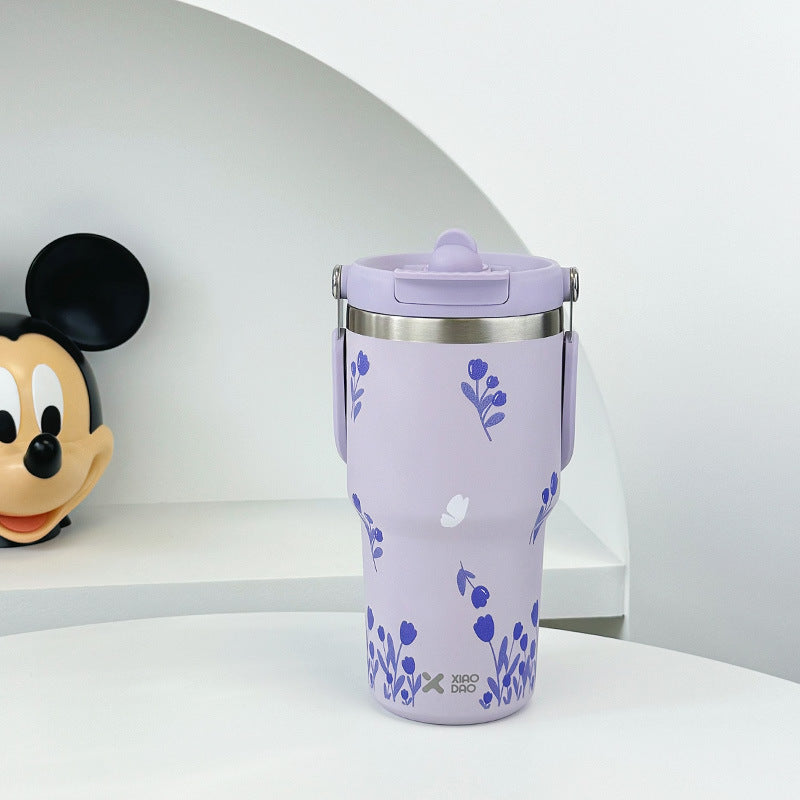 Wholesale Large Capacity High Color Value Women's Stainless Steel Water Cup