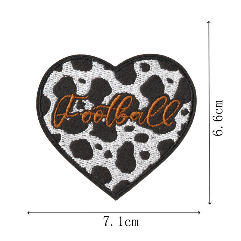 Wholesale Cartoon football embroidery DIY Patches