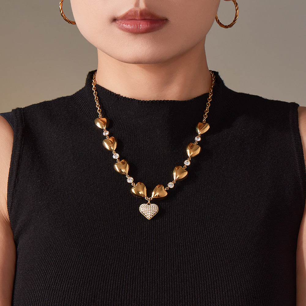 Wholesale Heart Stainless Steel Necklace