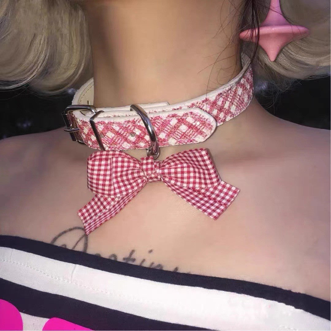 Wholesale Vintage Maillard Collar Plush Sunflower Pendant Necklace