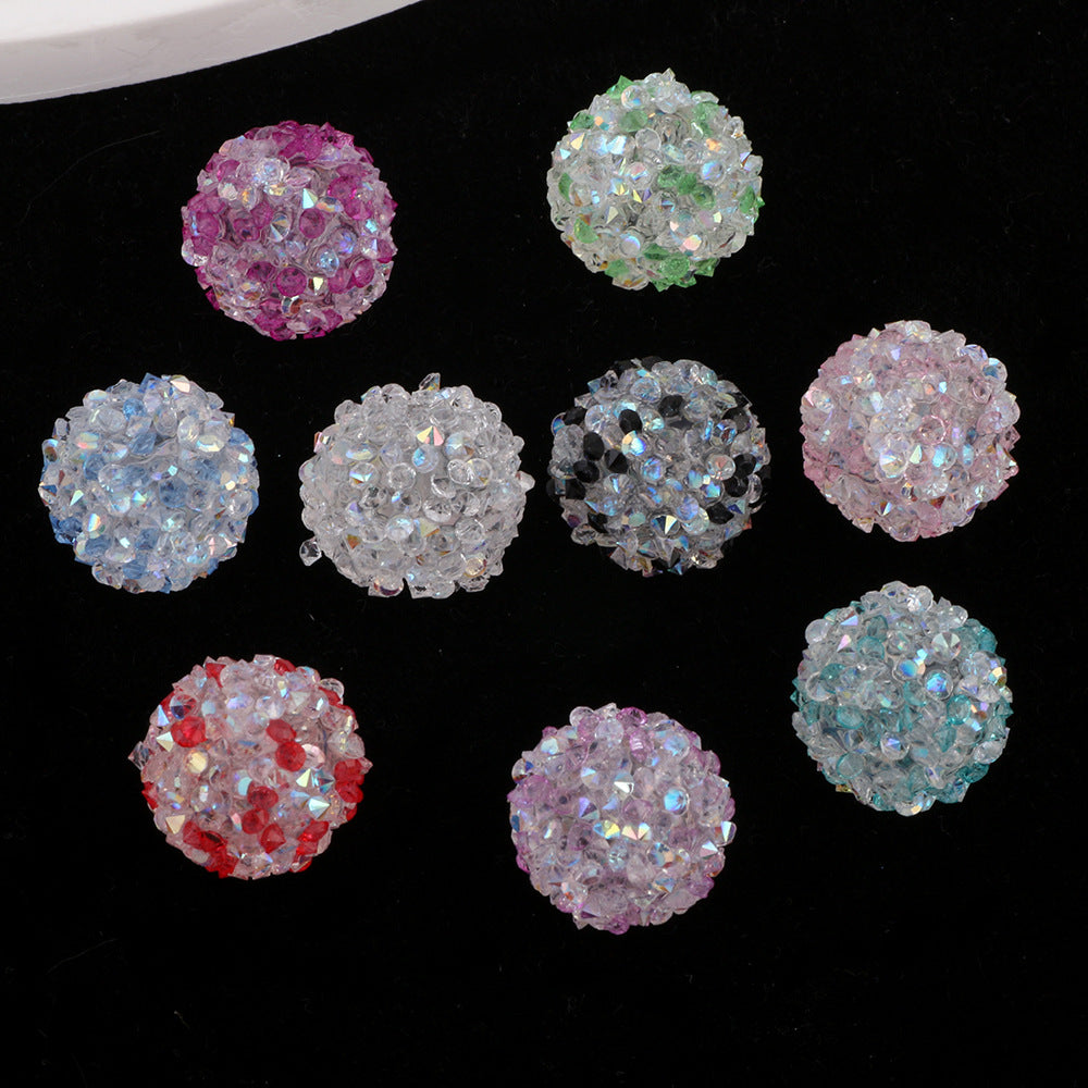 Wholesale 10pcs Acrylic Drip Glue Full Diamond Beads