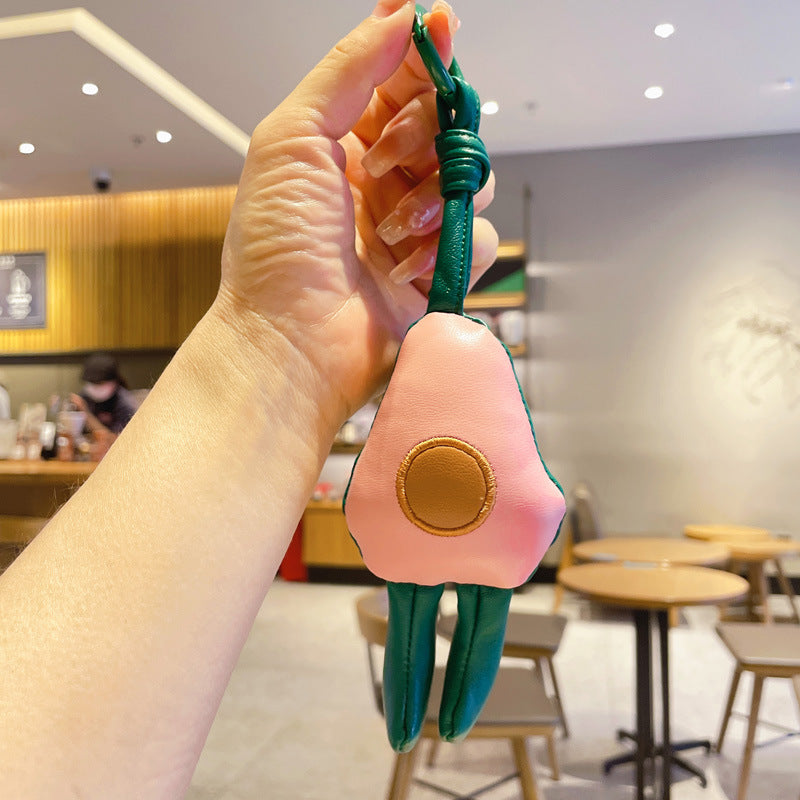 Llavero de aguacate de cuero al por mayor