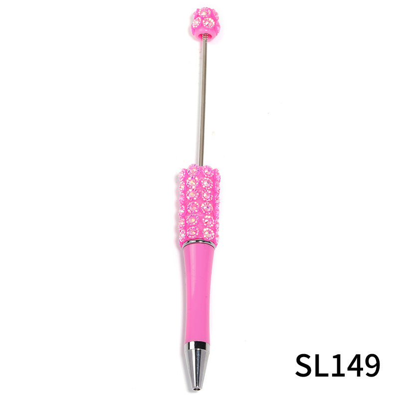 Wholesale 10pcs Heavy Industries Colorful Lace Resin Diamond DIY Multi Color Plastic Rotary Ballpoint Pen